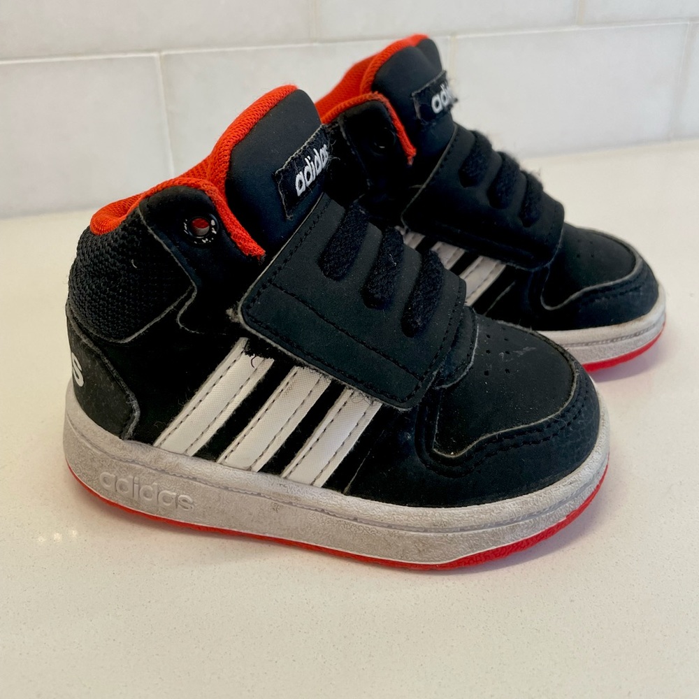 Kids' Adidas Infant & Toddler Hoops Mid 2 Retro Basketball Sneakers